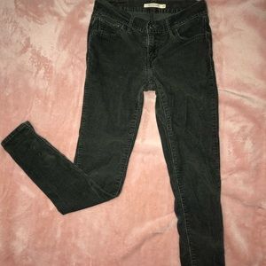 Levi corduroy 710 super skinny jeans